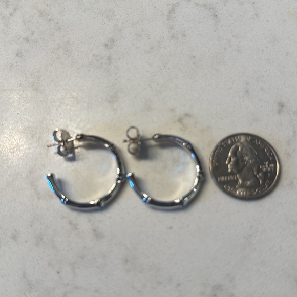 John Hardy Silver Hoop Earrings